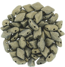 GEMDUO 8x5mm: Metallic Suede - Gold, 36 pcs