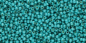 TOHO Round 11/0: TR-11-PF578 PermaFinish - Galvanized Turquoise, 10 g