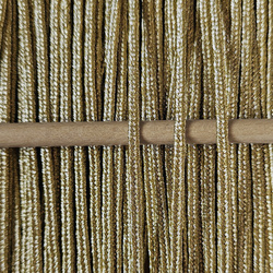 Greek metalized braid 3mm type gold thread - bright gold, 1m
