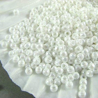TOHO Round 8/0: TR-08-121 Opaque-Lustered White, 10 g