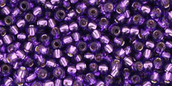 TOHO Round 11/0: TR-11-2224 Silver-Lined Purple, 10 g