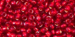 TOHO Round 8/0: TR-08-25C Silver-Lined Ruby, 10g