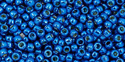 TOHO Round 11/0: TR-11-PF585 PermaFinish - Galvanized Ocean Blue, 10g