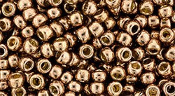TOHO Round 8/0: TR-08-PF593 Permafinish - Galvanized Almond, 10g