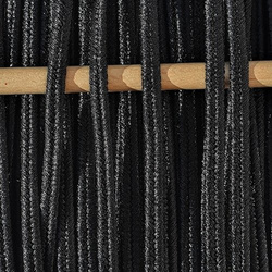 Greek metalized braid 4mm type gold thread - black, 1m