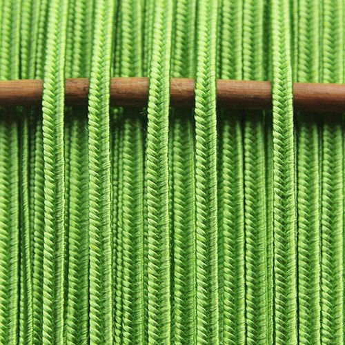 Greek artificial silk (rayon) braid 4mm - bright green, 1m