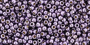TOHO Round 11/0: TR-11-PF579 PermaFinish - Galvanized Pale Lilac, 10g