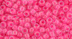 TOHO Round 8/0: TR-08-978 Luminous Neon Pink, 10 g