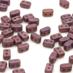 Ios® par Puca®: Opaque Mix Amethyst/Gold Ceramic Look, 55 pcs
