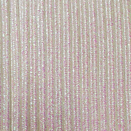 Greek metalized braid 4mm type lurex - white AB holographic, 1m