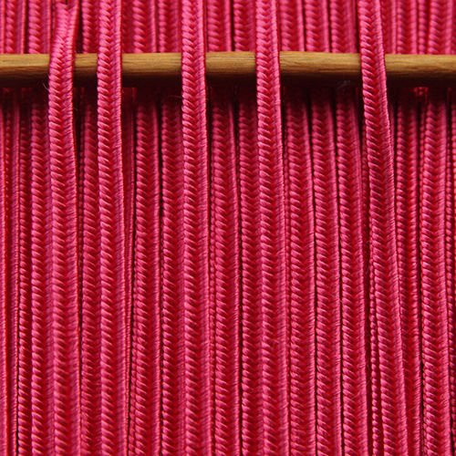 Greek silk braid 4mm - coral, 1m