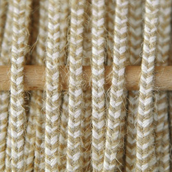 Greek braid 4mm mix raw cotton with jute - beige, 1m