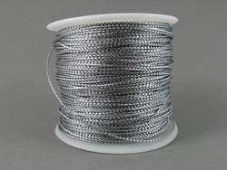 SZNUREK BŁYSZCZĄCY 1mm SREBRNY