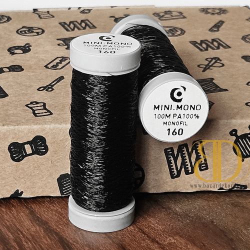 Nici żyłkowe monofilowe - MiniMono No. 160 (100m) czarne
