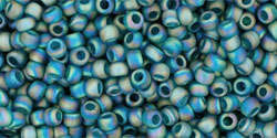 TOHO Round 11/0: TR-11-167BDF Transparent-Rainbow-Frosted Teal, 10g