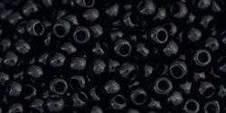 TOHO Round 11/0: TR-11-49 Opaque Jet, 10 g