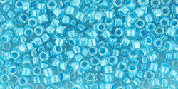 TOHO Treasure #1 (11/0): TT-01-351 Inside-Color Crystal/Opaque Blue-Lined, 5 g