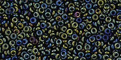TOHO Demi Round 11/0: TN-11-84 Metallic Iris - Green/Brown, 5 g