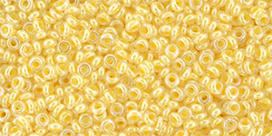 TOHO Demi Round 11/0: TN-11-983 Inside-Color Crystal/Custard Lined, 5 g