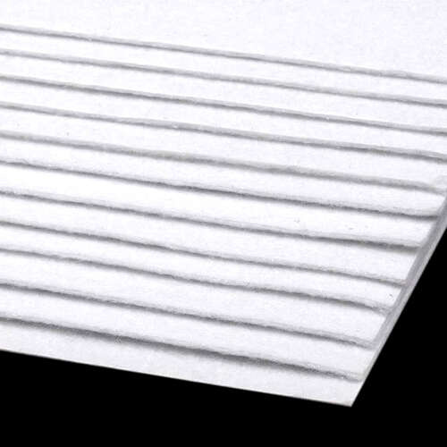 Rigid felt, 20x30 cm sheet, white, 1 sheet
