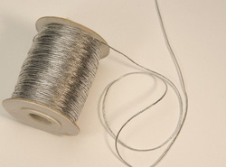 CORD SQUARE 1 MM SILVER
