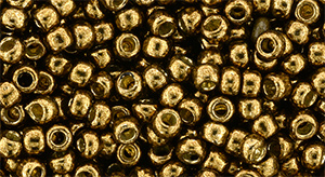 TOHO Round 8/0: TR-08-PF594 Permafinish - Galvanized Medal Bronze, 10g