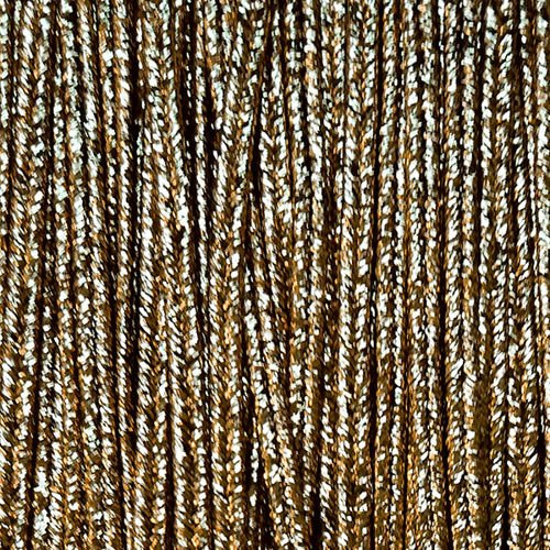 Greek metalized braid 4mm type lurex - brass, 1m