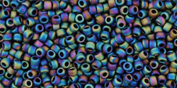 TOHO Round 15/0: TR-15-86F Opaque-Frosted-Rainbow Iris, 5 g