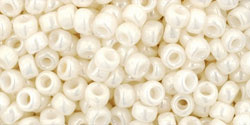 TOHO Round 8/0: TR-08-122 Opaque-Lustered Navajo White, 10 g