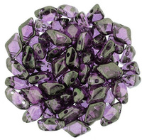 GEMDUO 8x5mm: Luster - Transparent Amethyst, 36 szt.