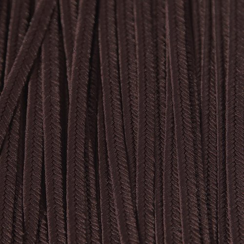 Greek polyester braid 3mm - chocolate, 1m