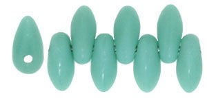 Mini Dagger 2.5x6mm Matte - Opaque Turquoise / 30 pcs