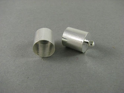 KOŃCÓWKI DO WKLEJANIA ∅8,5mm - KOLOR SREBRNY [2 szt.]