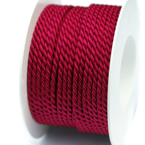 Twisted cord 3.5 mm, amaranth // A7432