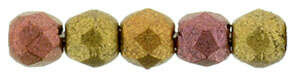 Fire Polish 2mm: Bronze Rainbow B, 40 pcs