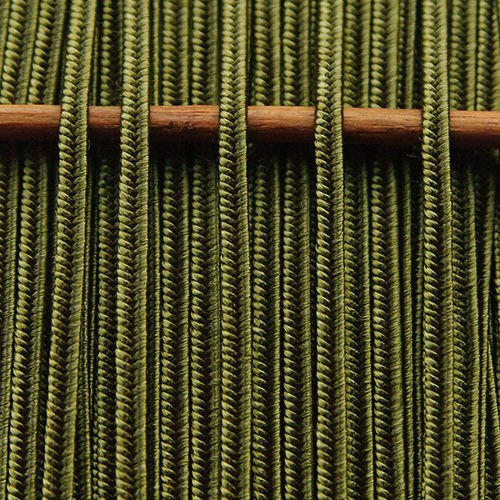Greek silk braid 4mm - olive, 1m