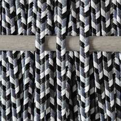 Sutasz grecki 3 mm poliestrowy - black&white, 1m