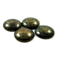 Cabochon par Puca®: Jet Bronze, 18 mm, 1 szt.