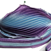Shibori silk ribbon - Summer verbena, 10cm