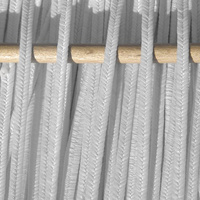 Greek polyester braid 3mm - white, 1m