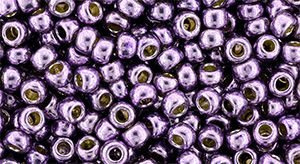 TOHO Round 8/0: TR-08-PF581 Permafinish - Galvanized Violet, 10 g