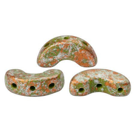 Arcos® par Puca®: Opaque Green Tweedy, 25 szt.