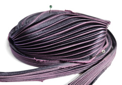 Jedwabna wstążka shibori - Heather, 10 cm