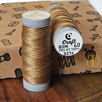 Nici do beadingu i sutaszu CRAFT 40, miodowe, 80 m