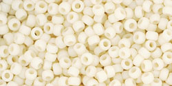 TOHO Round 11/0: TR-11-51F Opaque-Frosted Lt Beige, 10 g