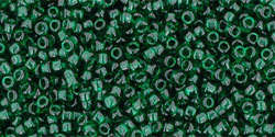 TOHO Round 15/0: TR-15-939 Transparent Green Emerald, 5 g