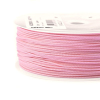 Braided polyester cord for jewelry and macrame - light pink // L1402