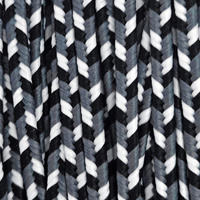 Sutasz grecki 3 mm poliestrowy - black&white, 1m