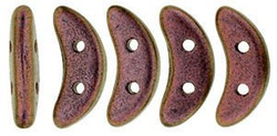 Crescent 3x10mm: Polychrome - Copper Rose, 45 pcs