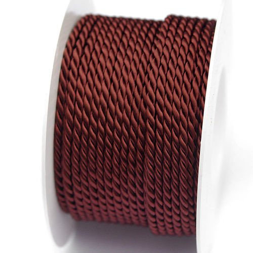 Twisted cord 3.5 mm, chocolate // A7901